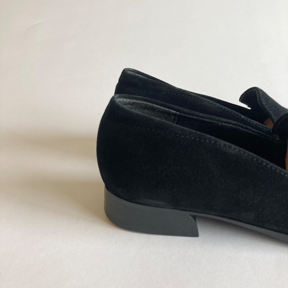 Munro Black Suede Genuine Leather Almond Toe Loafers size 8 - Picture 3 of 14